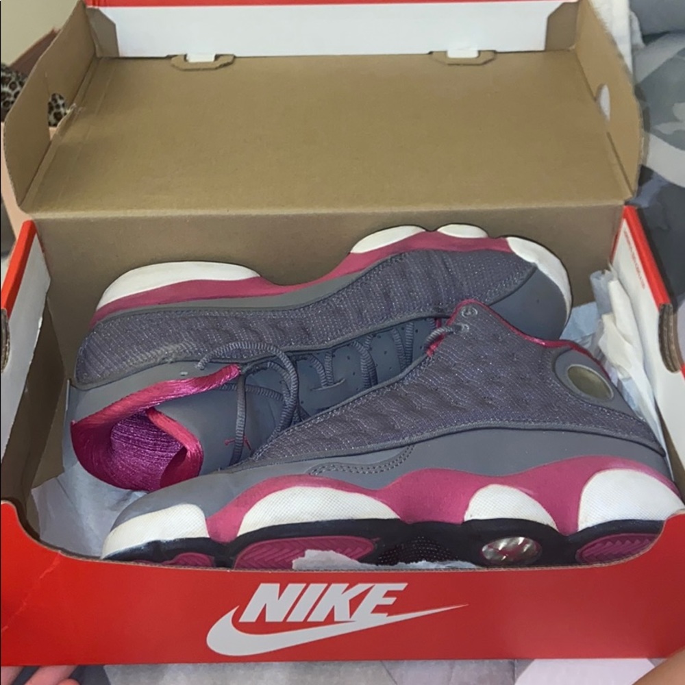 Air Jordan 13 Retro Cool Grey/Fusion Pink (GS)